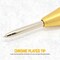 Automatic Center Punch - 5 inch Brass Spring Loaded Center Hole Punch with Adjustable Tension, Hand Tool for Metal or Wood - Pack of 2